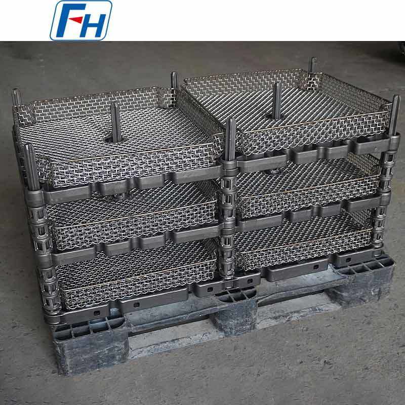 2.4879 Heat-resistant Steel Baskets for Auto Parts Continuous Furnace Adaptable Efficient for Batch Annealing