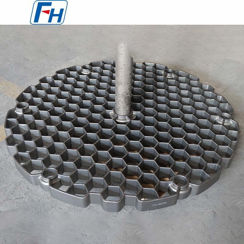Prevent Furnace Bottom Collapse Reinforced 2.4879 Pit Furnace Base Tray For Extreme Conditions