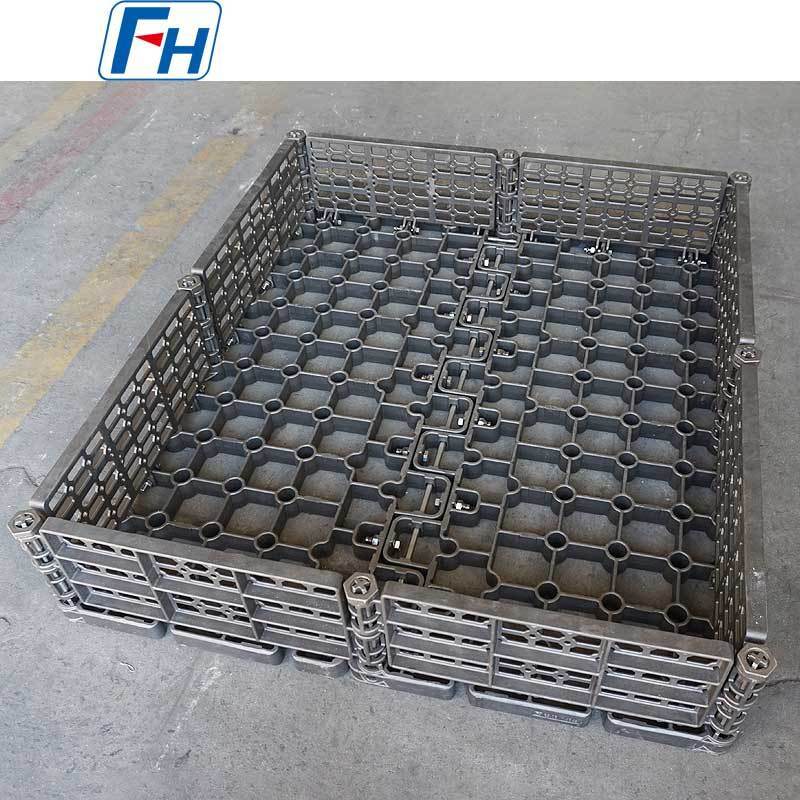 FH® Heat Treatment Charging Baskets for Roller Hearth Furnace, Oil Quenching at 980℃